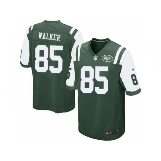 Nike New York Jets 85 Wesley Walker Green Game NFL Jersey