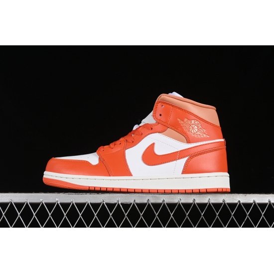 AIR JORDAN 1 MID COSMIC CLAY SUMMIT WHITE COSMIC CLAY AMBER BROWN