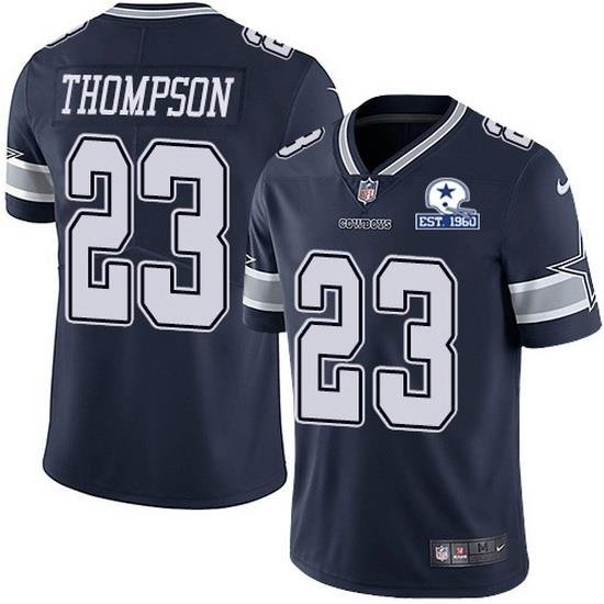 Nike Cowboys 23 Darian Thompson Navy Blue Team Color Men Stitched With Established In 1960 Patch NFL Vapor Untouchable Limited Jersey