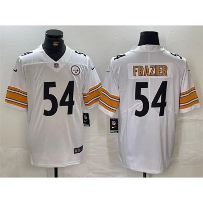 Men Pittsburgh Steelers 54 Zach Frazier White Vapor Untouchable Limited Stitched Jersey