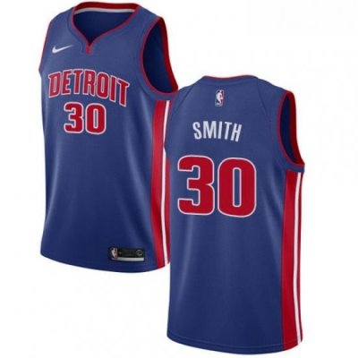 Youth Nike Detroit Pistons 30 Joe Smith Swingman Royal Blue Road NBA Jersey Icon Edition