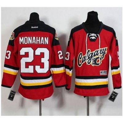 Calgary Flames #23 Sean Monahan Red Alternate Stitched Youth NHL Jersey