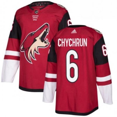 Youth Adidas Arizona Coyotes 6 Jakob Chychrun Premier Burgundy Red Home NHL Jersey