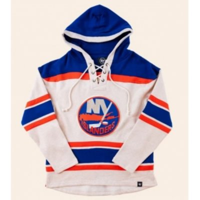 New York Islanders Lace Up White Home Hoodie