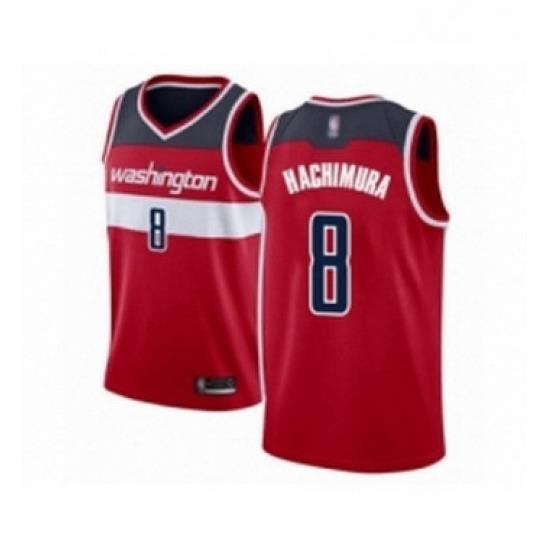 Youth Washington Wizards 8 Rui Hachimura Swingman Red Basketball Jersey Icon Edition