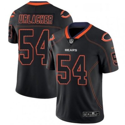 Mens Nike Chicago Bears 54 Brian Urlacher Limited Lights Out Black Rush NFL Jersey