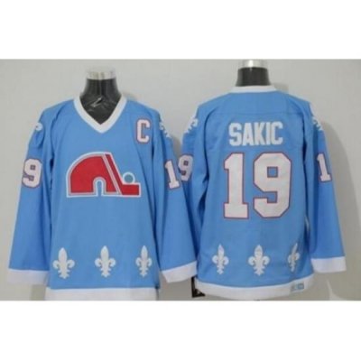 Men Women Youth Nordiques Customized Light Blue Jersey