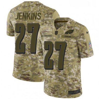 Mens Nike Philadelphia Eagles 27 Malcolm Jenkins Limited Camo 2018 Salute to Service NFL Jersey