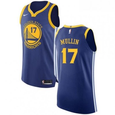 Youth Nike Golden State Warriors 17 Chris Mullin Authentic Royal Blue Road NBA Jersey Icon Edition