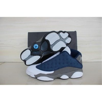 Air Jordan 13 Shoes 2015 Mens Low Navy Blue White Grey