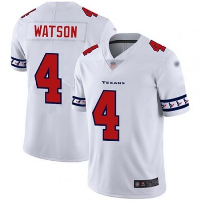 Texans 4 Deshaun Watson White Mens Stitched Football Limited Team Logo Fashion Jersey