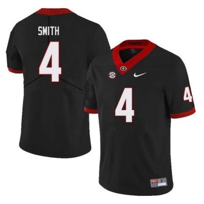 Men #4 Nolan Smith Georgia Bulldogs College Football Jerseys Sale-Black