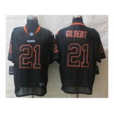 Nike Cleveland Browns 21 Justin Gilbert black Elite lights out NFL Jersey