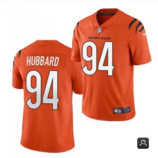 Men Cincinnati Bengals #94 Sam Hubbard 2021 Orange Vapor Untouchable Limited Stitched NFL Jersey