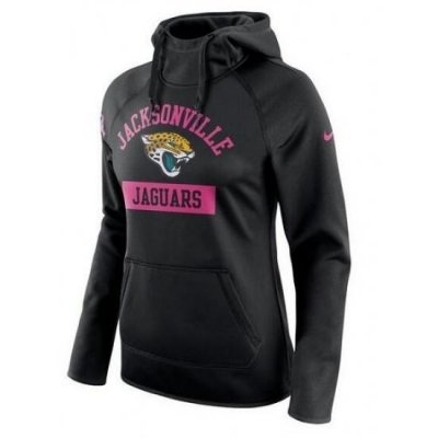 NFL Jacksonville Jaguars Nike Womens Breast Cancer Awareness Circuit Performance Pullover Hoodie Black