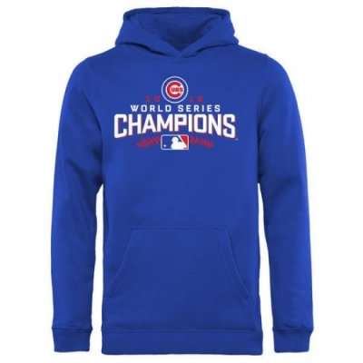 Men Chicago Cubs Royal 2016 World Series Champions Walk Sec Men Pullover Hoodie