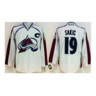 NHL Jerseys Colorado Avalanche #19 Sakic white[patch C]