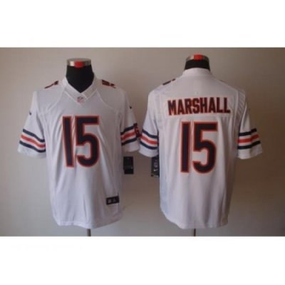 Nike Chicago Bears 15 Brandon Marshall White Limited NFL Jersey