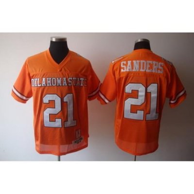 NCAA Oklahoma State Cowboys 21 Barry Sanders Orange NCAA Jerseys