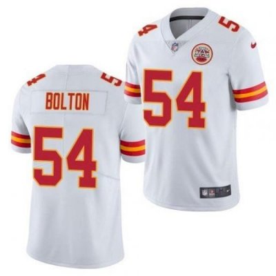 Men Nike Kansas City Chiefs Nick Bolton 54 White Limited Football Jersey