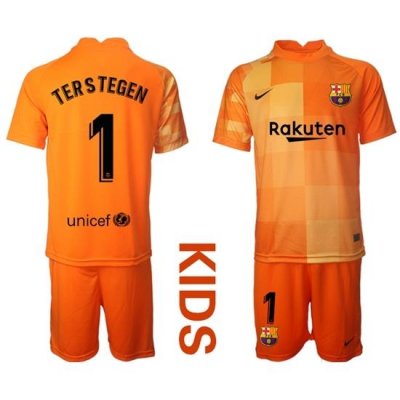 Kids Barcelona Soccer Jerseys 023