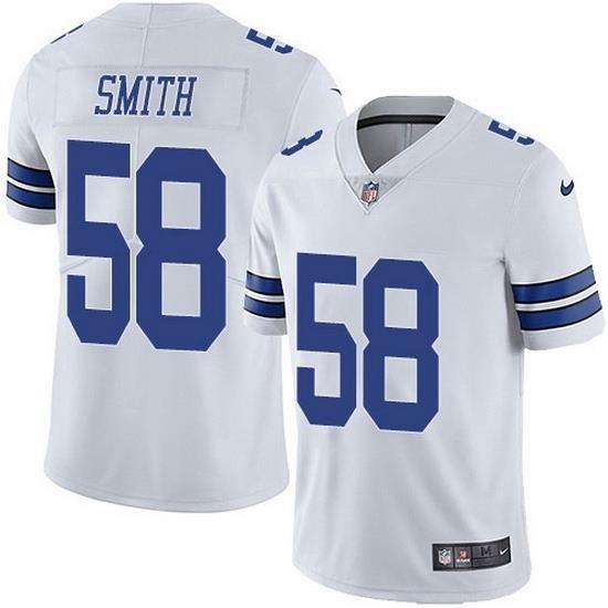 Nike Dallas Cowboys 58 Aldon Smith White Men Stitched NFL Vapor Untouchable Limited Jersey