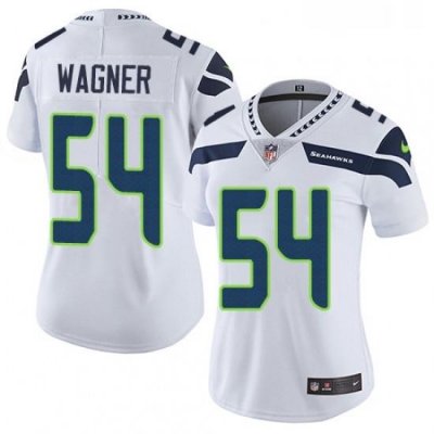 Womens Nike Seattle Seahawks 54 Bobby Wagner Elite White NFL Jersey