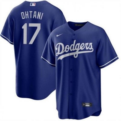 Youth Los Angeles Dodgers 17 Shohei Ohtani Blue Cool Base Stitched Jersey