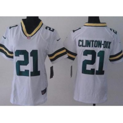 Women Nike Green Bay Packers 21 Ha Ha Clinton-Dix White NFL Jerseys