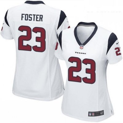 Womens Nike Houston Texans 23 Arian Foster Game White NFL Jersey