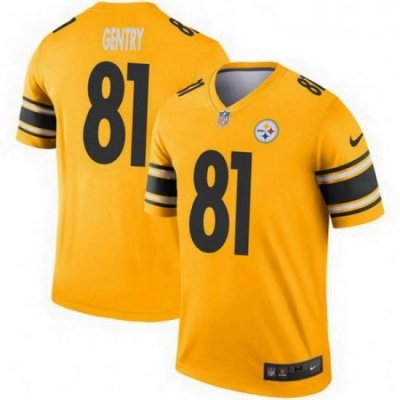 Youth Nike Zach Gentry Pittsburgh Steelers Legend Gold Inverted Jersey