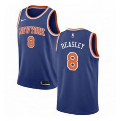 Youth Nike New York Knicks 8 Michael Beasley Swingman Royal Blue NBA Jersey Icon Edition