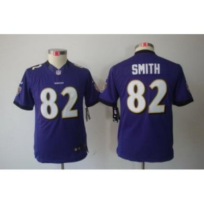 Youth Nike Baltimore Ravens 82 Torrey Smith Purple Color[Youth Limited Jerseys]