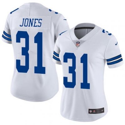 Nike Cowboys #31 Byron Jones White Womens Stitched NFL Vapor Untouchable Limited Jersey