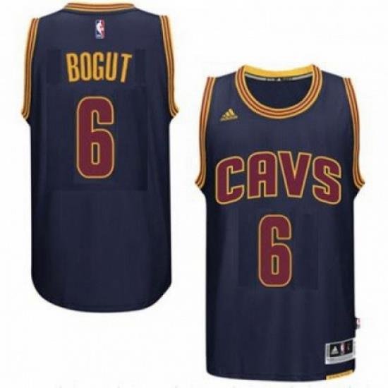 Mens Cleveland Cavaliers 6 Andrew Bogut adidas Navy Player Swingman CavFanatic Jersey