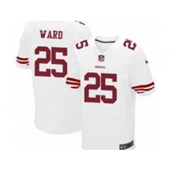 Nike San Francisco 49ers 25 Jimmie Ward White Elite NFL Jersey