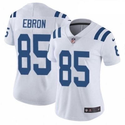 Womens Nike Indianapolis Colts 85 Eric Ebron White Vapor Untouchable Limited Player NFL Jersey