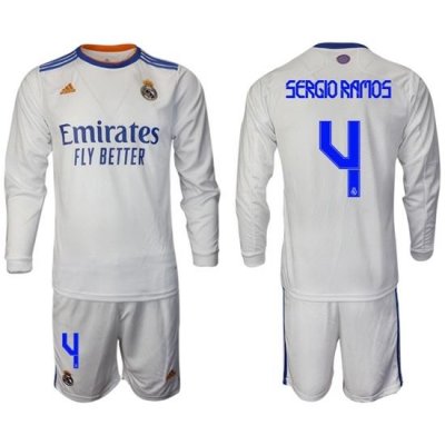 Men Real Madrid Long Sleeve Soccer Jerseys 578