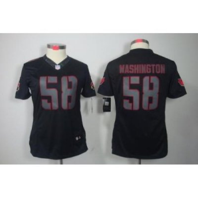 Women Nike Arizona Cardinals 58 Daryl Washington Black Jerseys[Impact Limited]