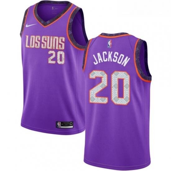 Womens Nike Phoenix Suns 20 Josh Jackson Swingman Purple NBA Jersey 2018 19 City Edition