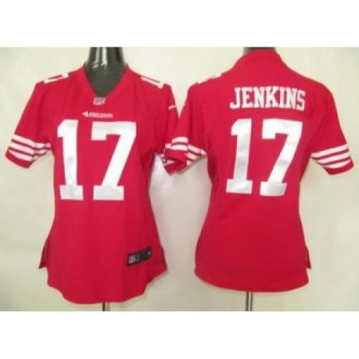 Womens Nike San Francisco 49ers 17# Jenkins Authentic Jersey