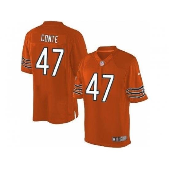 Nike Chicago Bears 47 Chris Conte Orange Limited NFL Jersey