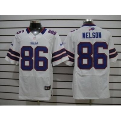 Nike Buffalo Bills 86 David Nelson white Elite NFL Jersey