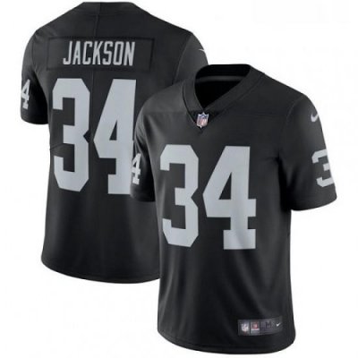 Mens Nike Oakland Raiders 34 Bo Jackson Black Team Color Vapor Untouchable Limited Player NFL Jersey