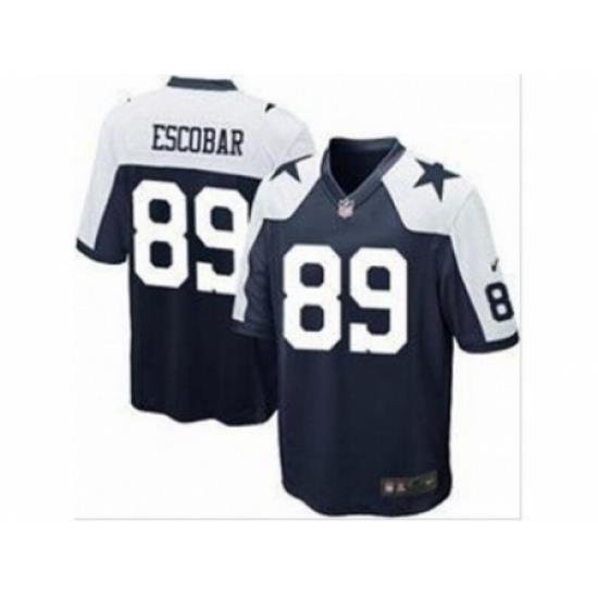 Nike Dallas CoWboys 89 Gavin Escobar blue game thankgivings NFL Jersey