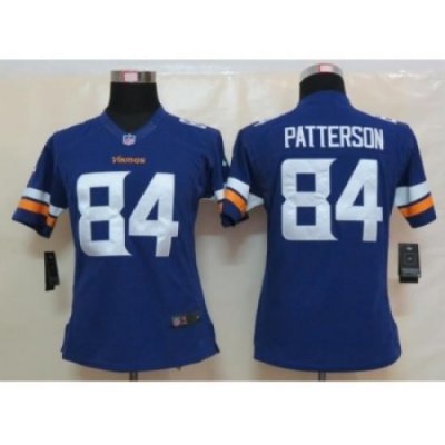 Women NeW Nike Minnesota Vikings #84 Patterson Purple Jerseys