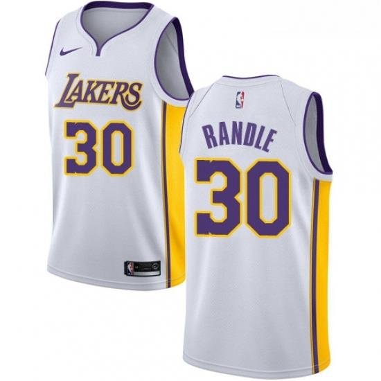 Womens Nike Los Angeles Lakers 30 Julius Randle Authentic White NBA Jersey Association Edition