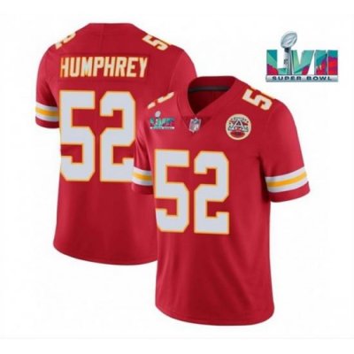 Men Women Youth Toddler Kansas City Chiefs 52 Creed Humphrey Red Super Bowl LVII Patch Vapor Untouchable Limited Stitched Jersey