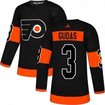 Mens Adidas Philadelphia Flyers 3 Radko Gudas Premier Black Alternate NHL Jersey