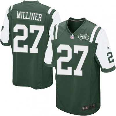 Youth Nike NeW York Jets #27 Dee Milliner Limited Green Team Color NFL Jersey